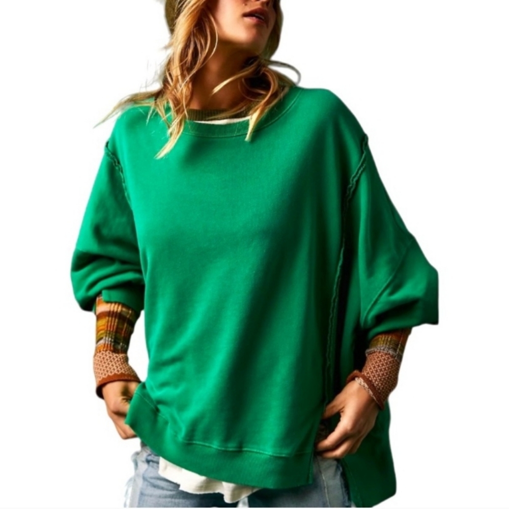 NWT FREE  PEOPLE CAMDEN TENNS GREEN SIZE MEDIUM - Picture 6 of 12